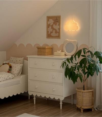 Przykład dopasowania kolorystyki mebli w pokoju dziecięcym
