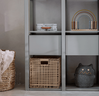 komoda eukaliptus szałwia regał dla dzieci sage kids rooms ideas