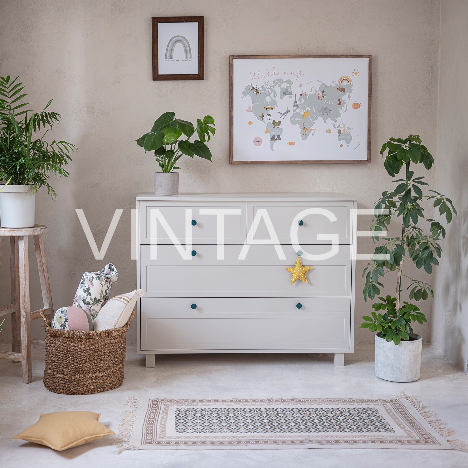vintage childrens dresser